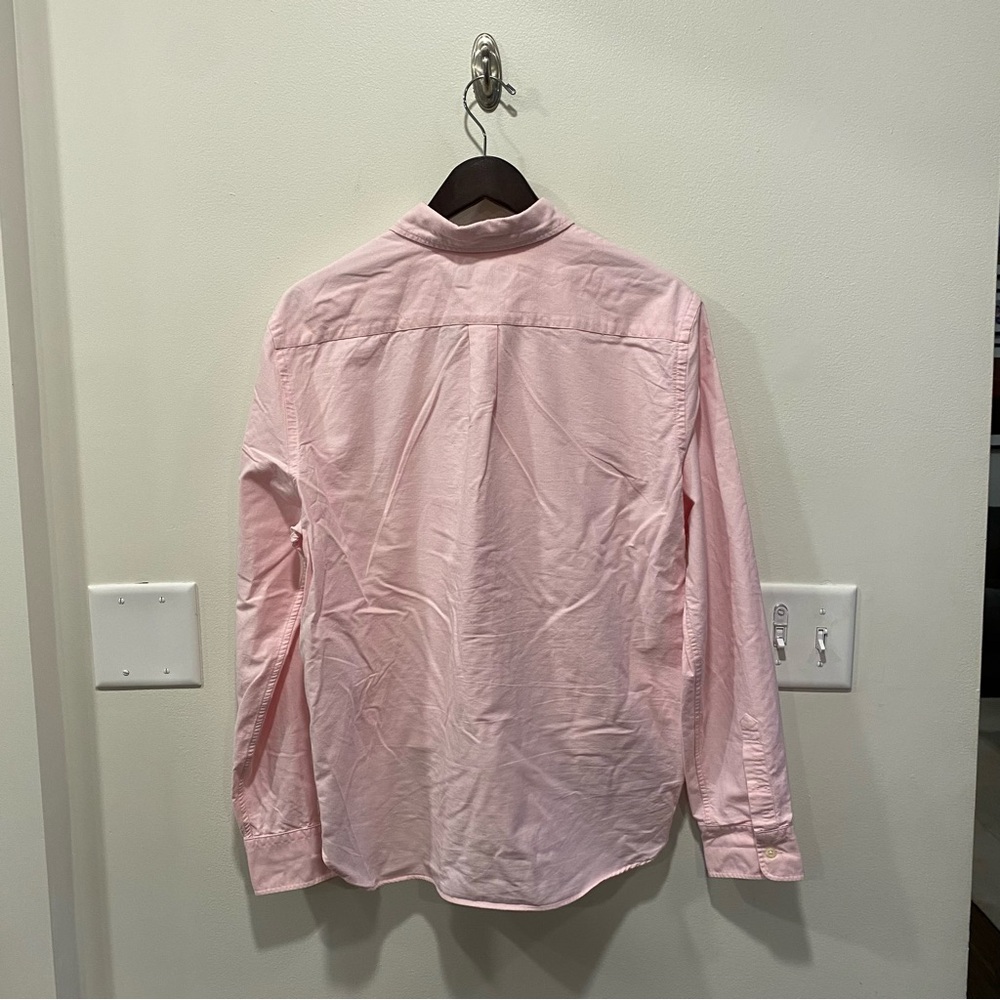 Ralph Lauren pink tie front button closure shirt size XL 100% cotton preppy - Picture 6 of 11